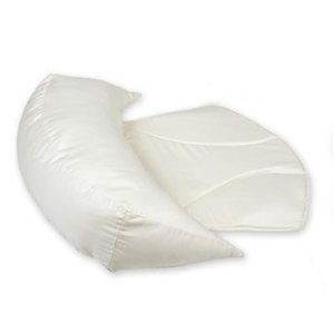 Leachco Belly Bumper Compact Side Sleeper Pillow -Ivory