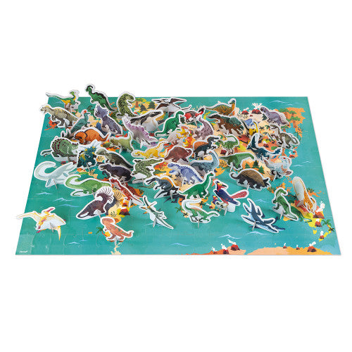 Janod 200pc 3D Educational Puzzle - The Dinosaurs