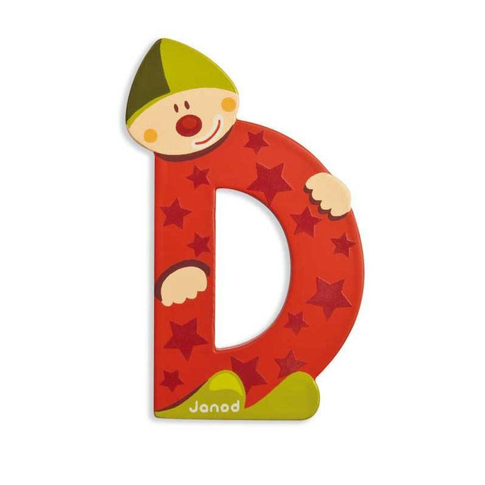 Janod Clown Wood Letters - D - CanaBee Baby