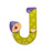 Janod Clown Wood Letters - J - CanaBee Baby