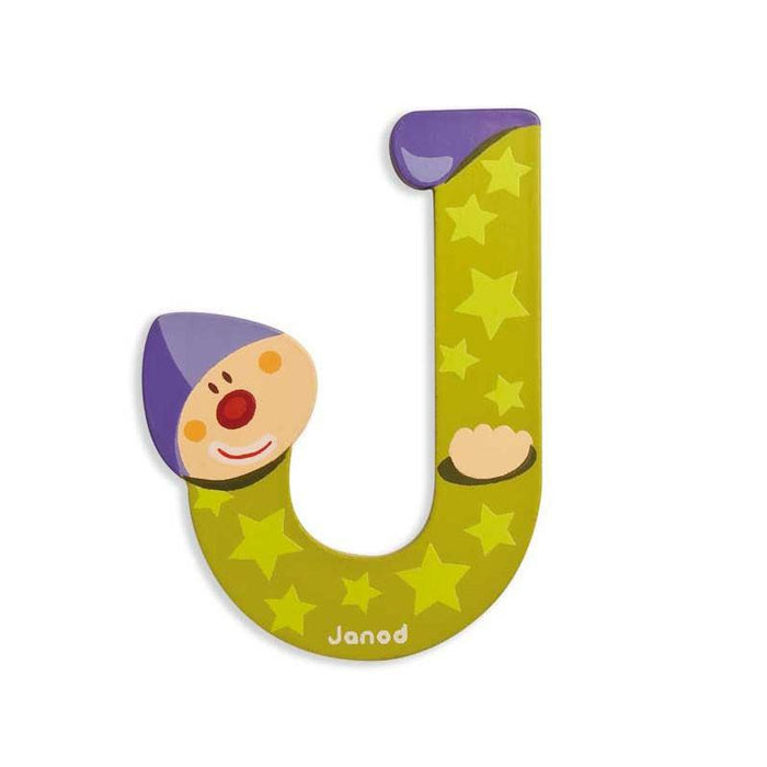 Janod Clown Wood Letters - J - CanaBee Baby