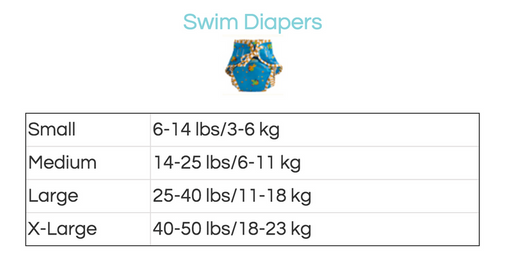 Kushies Swimsuit Diaper - Blue Medium
