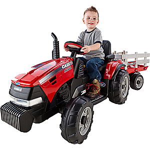 Peg Perego Case IH Magnum Tractor & Trailer Red IGOR0055 (MARKHAM STORE PICK-UP ONLY)