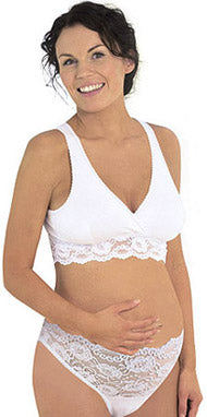 Carriwell Lace Feeding Bra White XL Large - Clicks