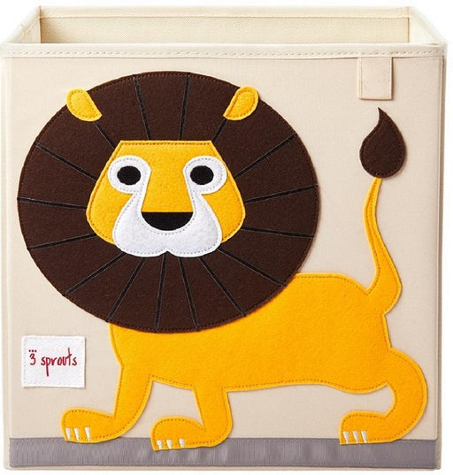 3 Sprouts Storage Box Lion Yellow