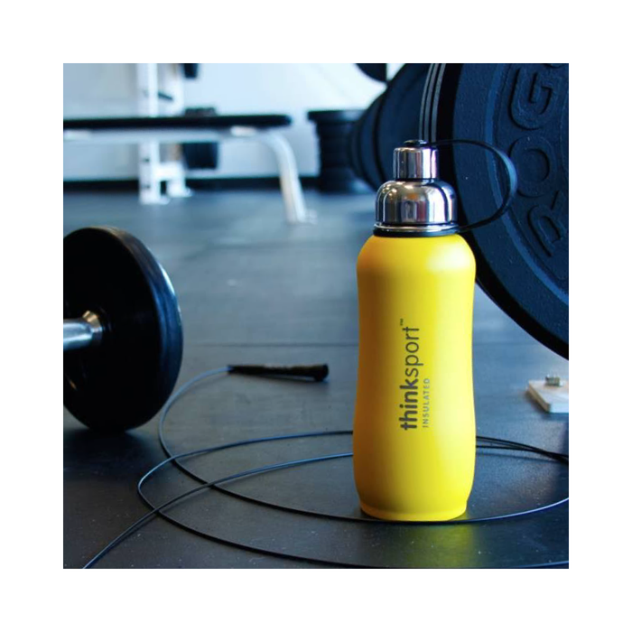 Thinkbaby Thinksport Insulated Stainless Sports Bottle  - Yellow 750ml