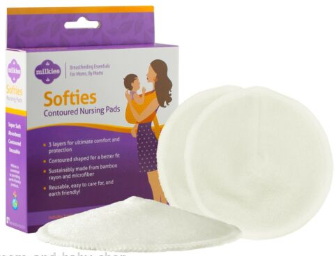 Dr. Brown's® Washable and Reusable Absorbent Breast Pads for Breastfeeding  and Leaking - 4-Pack, Includes 4 pads 