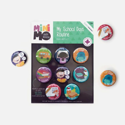 Minimo My School Daily Routine Magnet Kit
