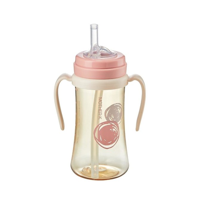 Mother-K PPSU Straw Cup 300ml - Pink