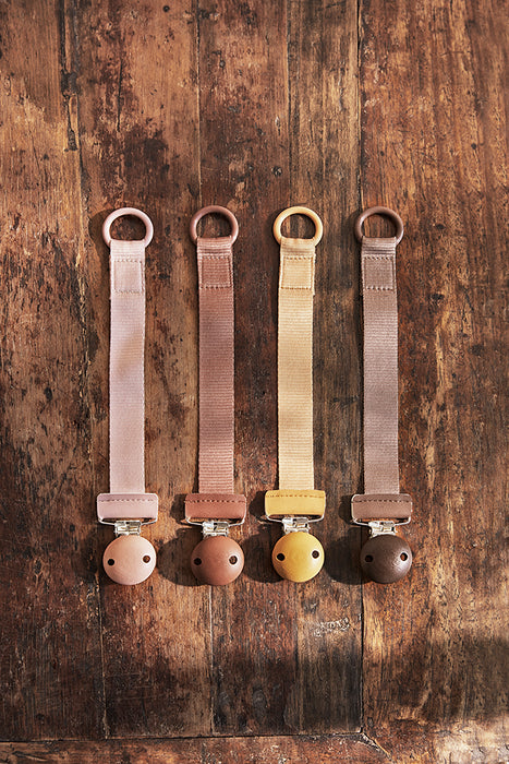 Elodie Details Pacifier Clip Wood - Gold