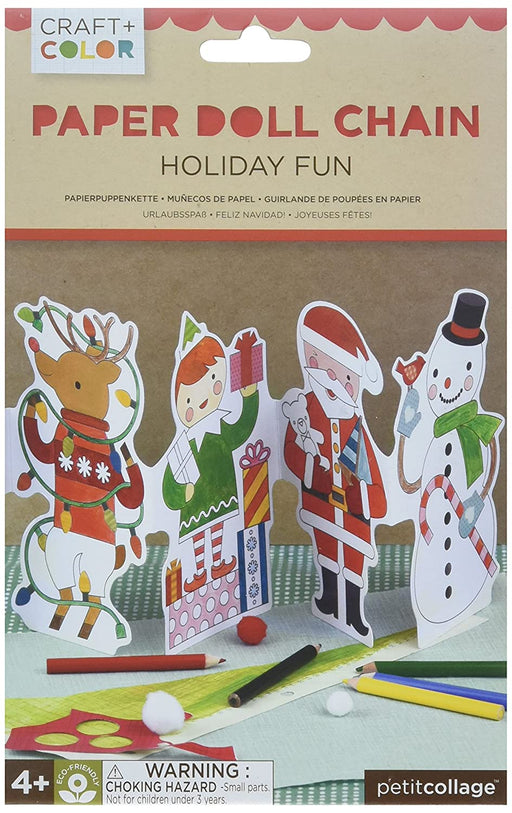 Craft & Color Paper Doll Chain - Holiday Fun