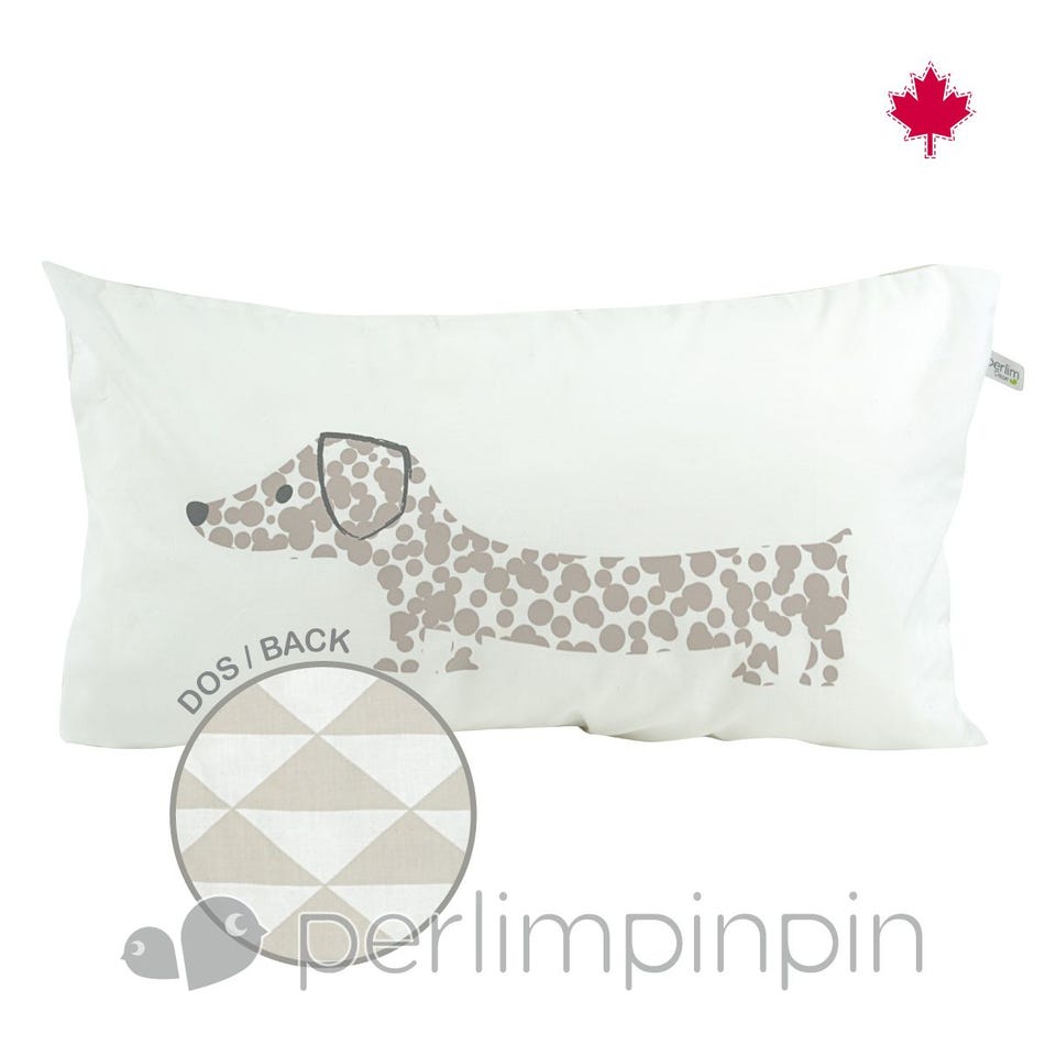 Perlim Pin Pin Small Rectangle Cushion Dog (l0217)