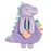 Itzy Ritzy Lovey Plush Teether Toy - Purple Dino