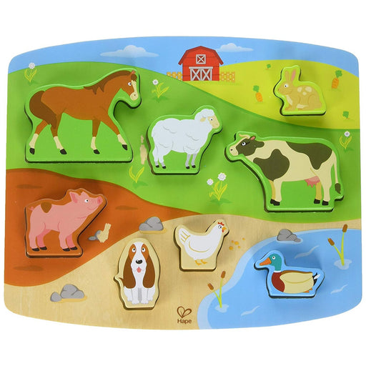 Hape Farm Animal Puzzle & Play E1454