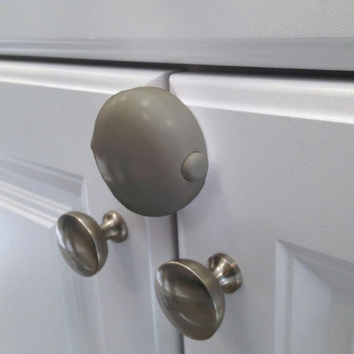 Qdos Adhesive Double Door Lock - Grey - CanaBee Baby