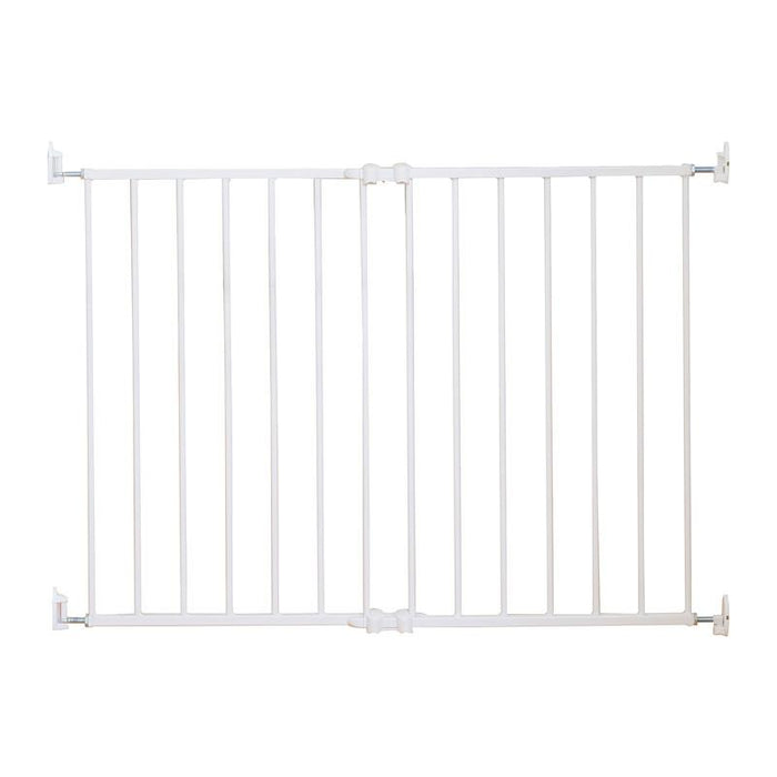 Qdos Extending SafeGate Hardware Mounted Gate - White - CanaBee Baby