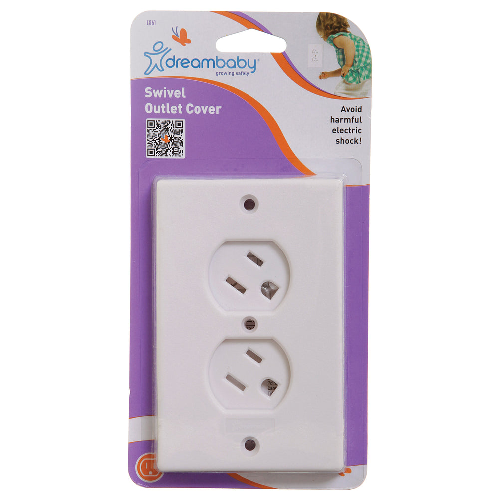 Dreambaby Swivel Outlet Covers (White) L861 !