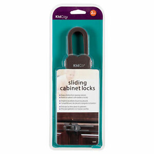 Kidco Sliding Cabinet Lock - Brown 2pk