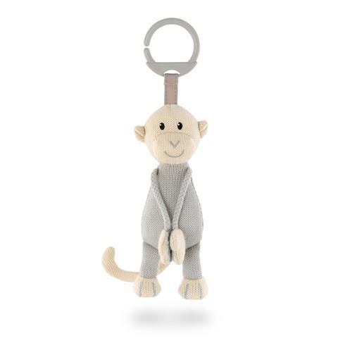 Matchstick Monkey Knitted Hanging Monkey Toy - Grey (MM-KHMT-001)