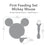 Bumkins Silicone First Feeding Set w/Lid & Spoon - Disney Mickey Mouse