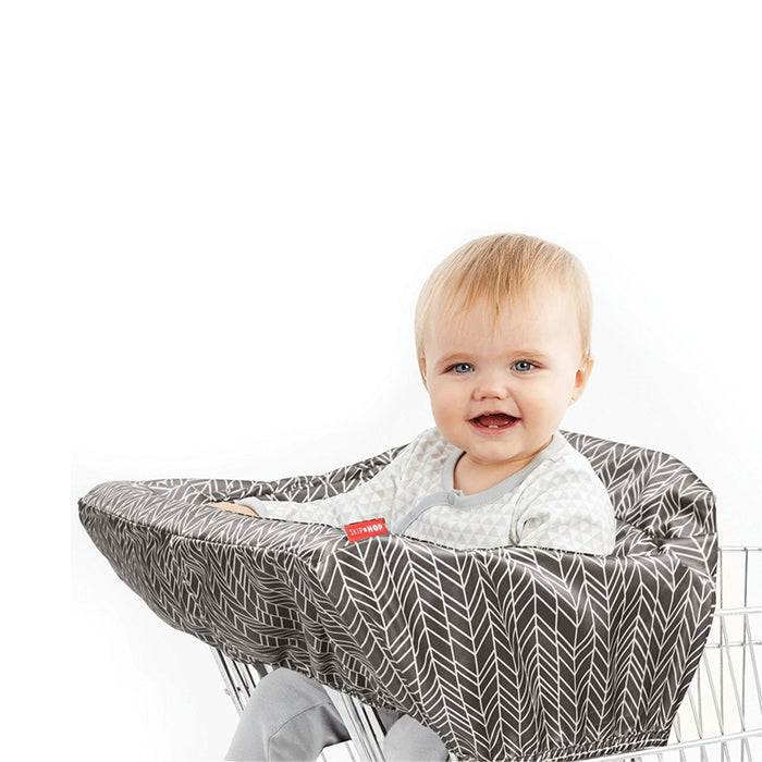 Skip Hop Take Cover Shopping Cart & High Chair Cover - Grey Feather