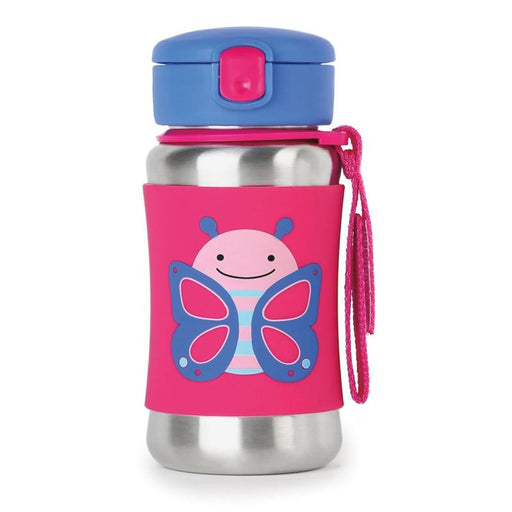 Skip Hop Zoo Stainless Straw Bottle - Butterfly - CanaBee Baby