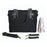 So Young Black Emerson Diaper Bag With Black Handles - CanaBee Baby