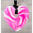 Teething Bling Pendant -Pink Swirl Heart