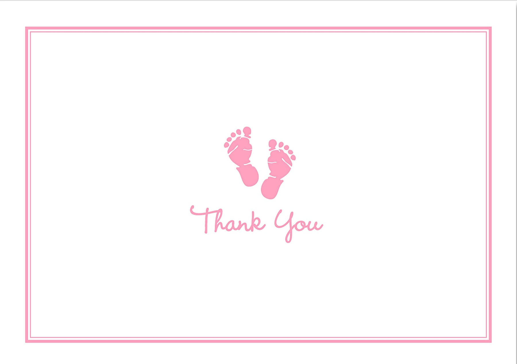 Peter Pauper Press Inc. Baby Steps Thank You Notes - Pink