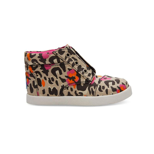 Toms Fuchsia Floral Leopard Tiny Paseo High Sneakers - CanaBee Baby