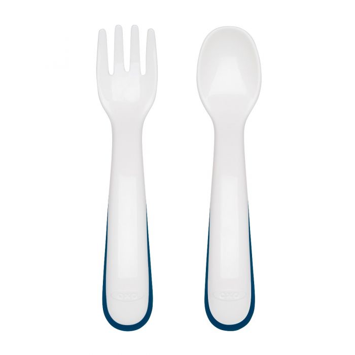 Oxo On-the-go Plastic Spoon & Fork Navy 61139300