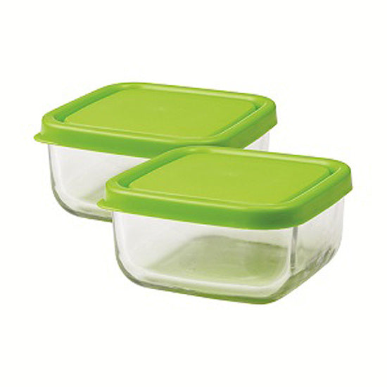 Innobaby Glass Food Cubes Green 12oz 2pk
