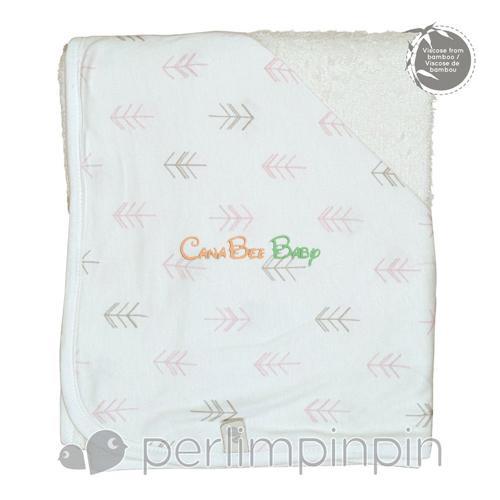 Perlim Pin Pin Bamboo Hooded Towel - Arrows Print - CanaBee Baby