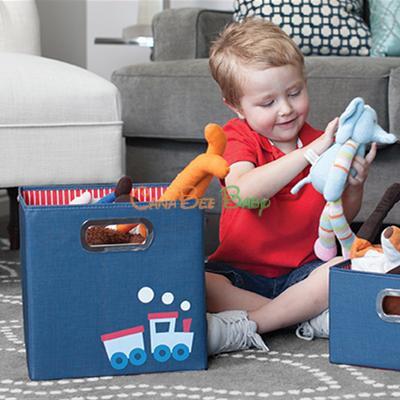 JJ Cole Storage Box in Kids' Patterns (11"h x 11"w x 11"d) - CanaBee Baby