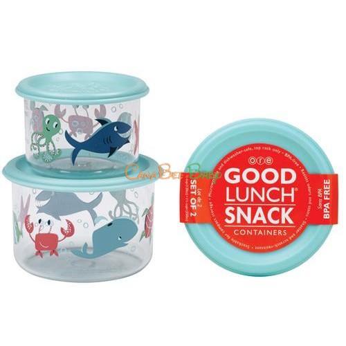 Sugarbooger Good Lunch Snack Containers Small Set-of-Two-Ocean - CanaBee Baby