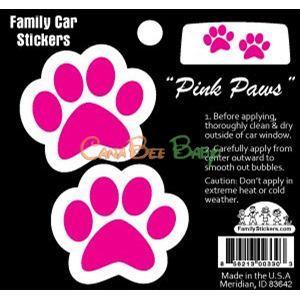 Family Car Stickers (Full Color) - Pink Paws - CanaBee Baby