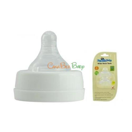 Pacific Baby Wide Neck Nipple Medium Flow - CanaBee Baby