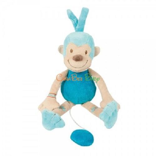 Nattou Jungle Mini Musical Pull String-Monkey - CanaBee Baby