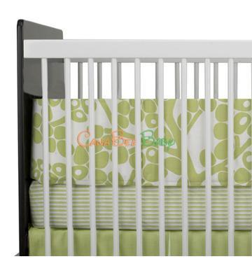 Oilo Modern Berries Crib Set - Spring Green - CanaBee Baby