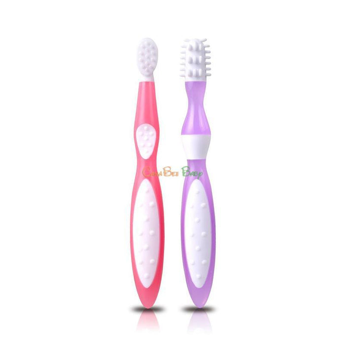 Kidsme First Toothbrush Set - Pink & Purple - CanaBee Baby