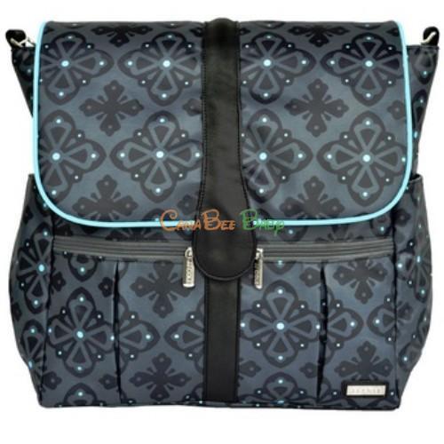 JJ Cole Backpack Diaper Bag in Blue Flare - CanaBee Baby