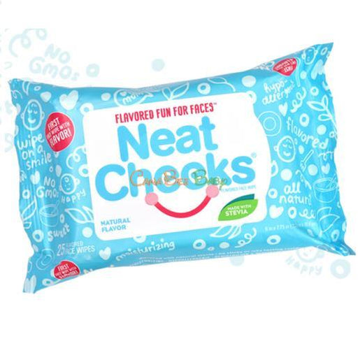 Neat Cheeks Flavored Face Wipes Natural 25pk - CanaBee Baby
