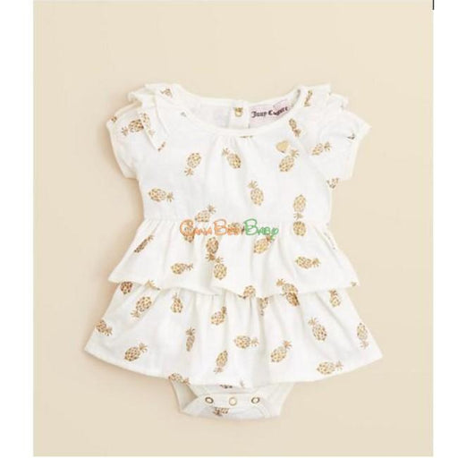 Juicy Couture JCTNG0435 Girls Pineapple Creeper Bodysuit - CanaBee Baby