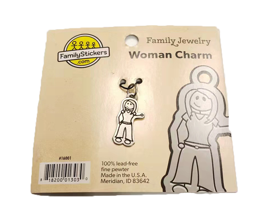Family Stickers Woman Charm