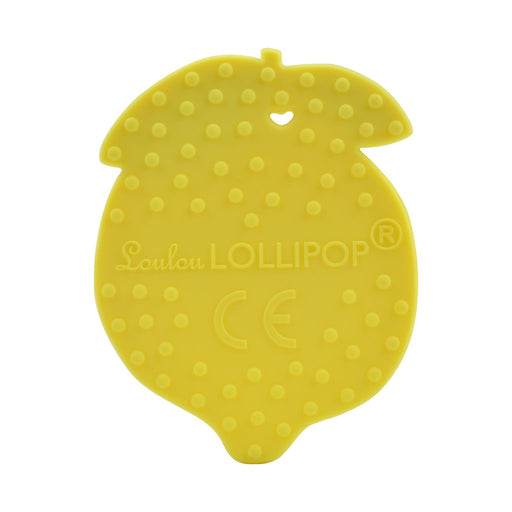 Loulou Lollipop Silicone Teether Single - Lemon