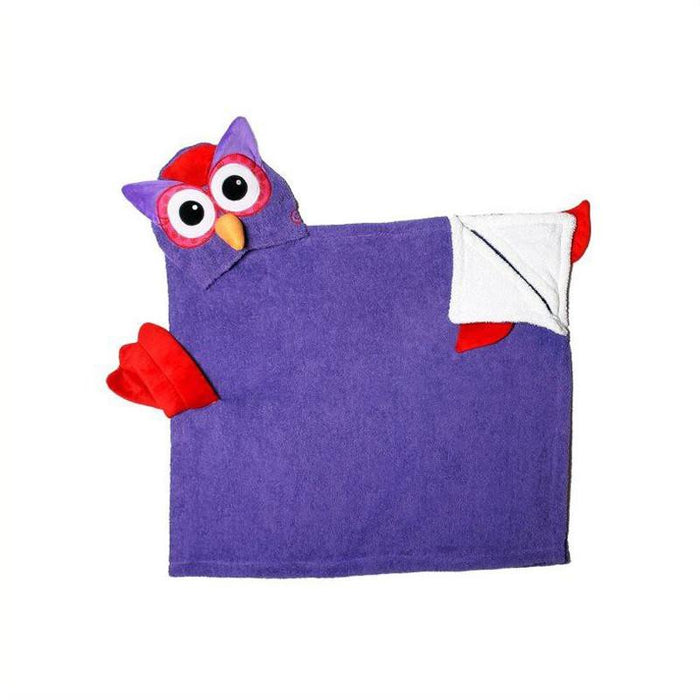 Zoocchini Toddler Hooded Towel - Olive the Owl - CanaBee Baby